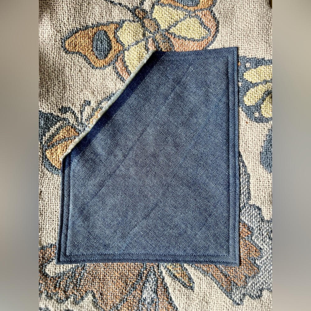 Lined butterfly jacket, reworked vintage tapestry blanket, ladies' size S-L - Picture 7 of 11